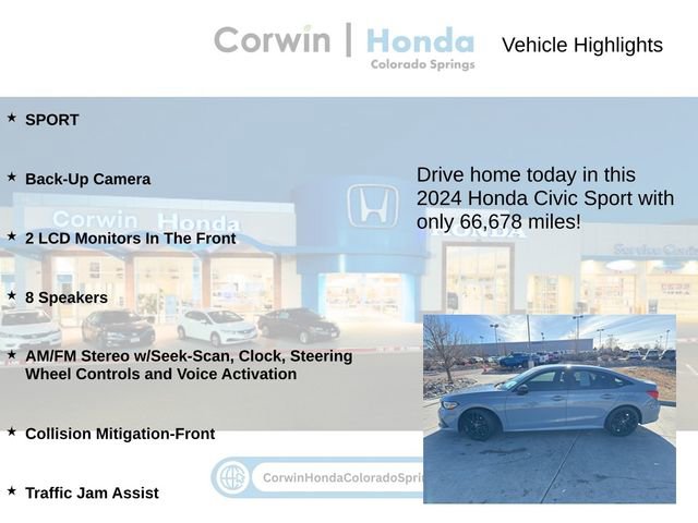 Used 2024 Honda Civic Sport image 6