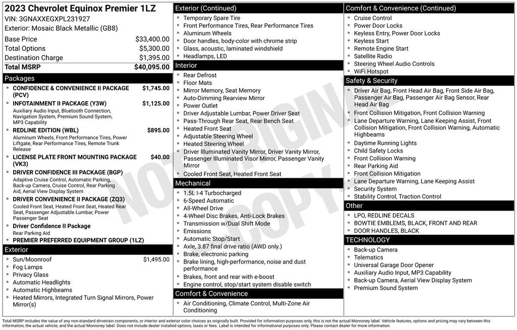 Used 2023 Chevrolet Equinox Premier AWD/4WD image 6
