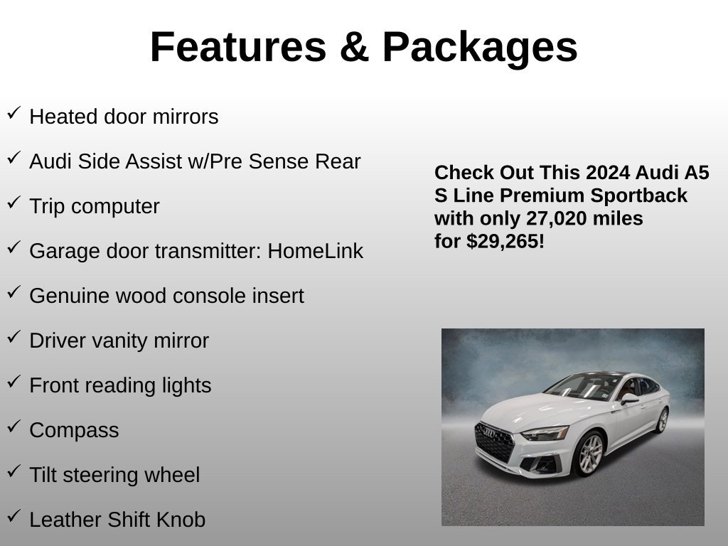 Used 2024 Audi A5 2.0T Premium w/ Convenience Package AWD/4WD image 25