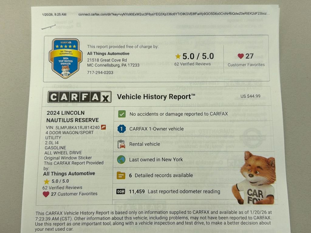 Used 2024 Lincoln Nautilus Reserve AWD/4WD image 38