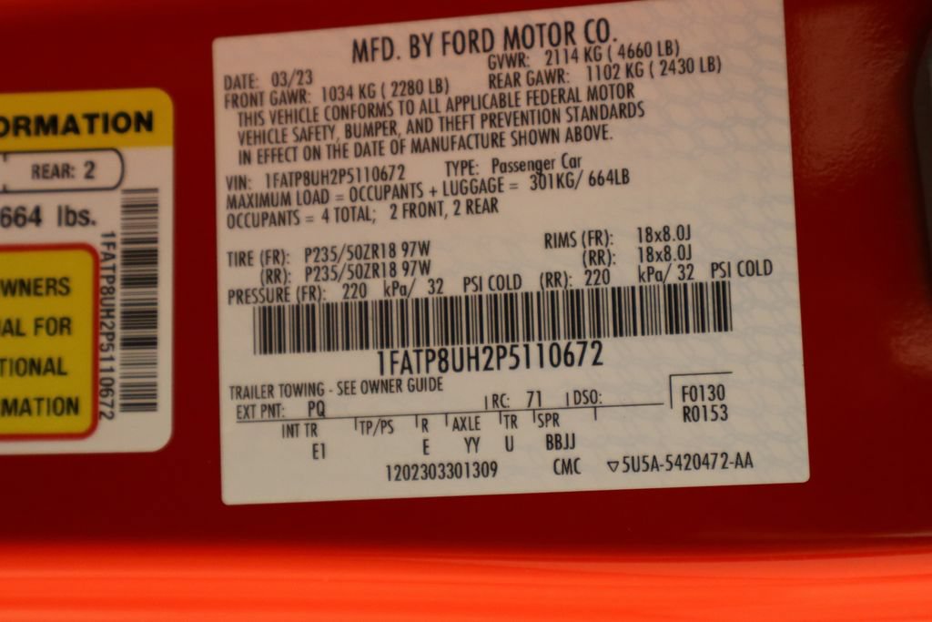 Used 2023 Ford Mustang Premium RWD image 41