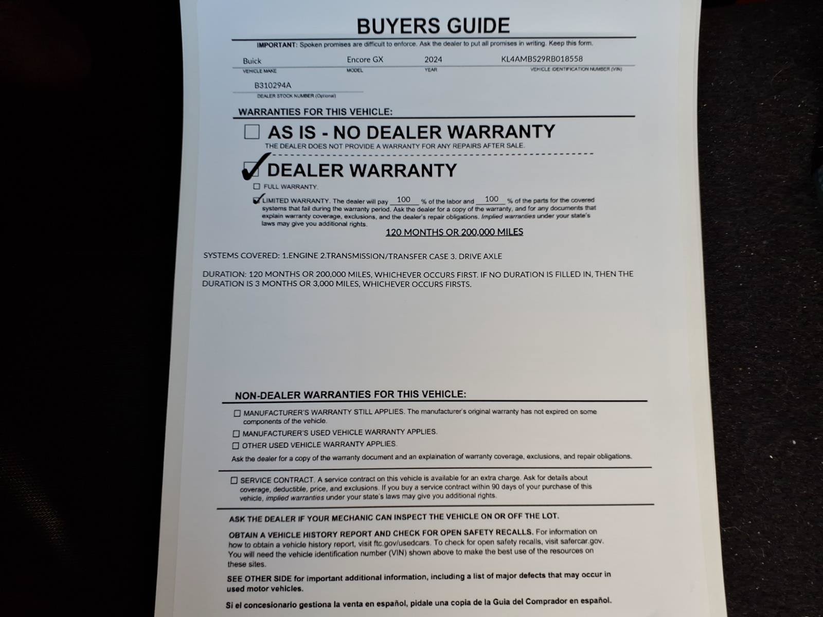 Used 2024 Buick Encore GX Preferred FWD image 37