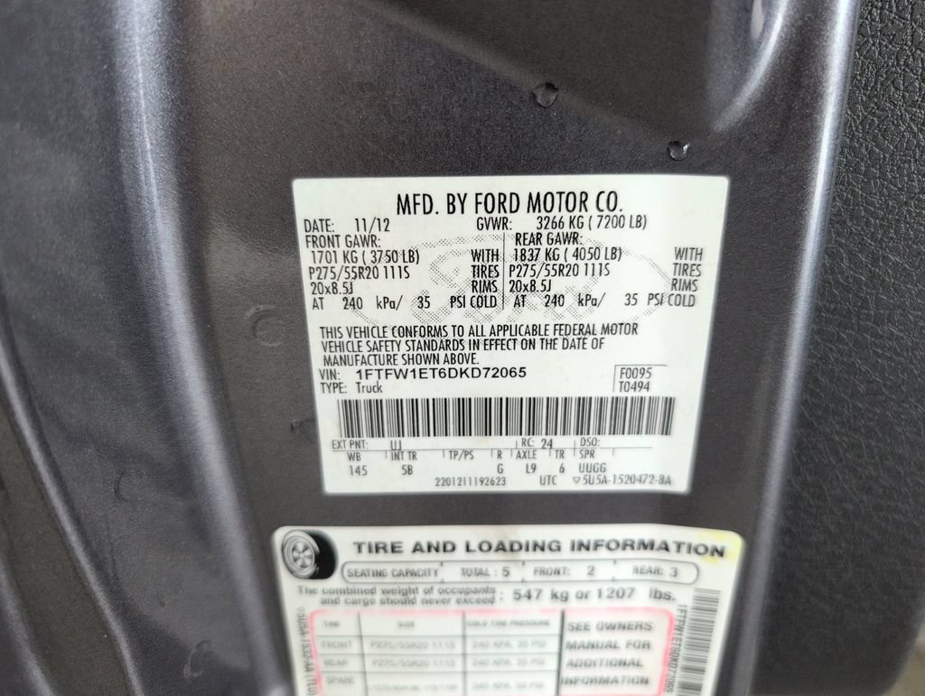 Used 2013 Ford F150 FX4 w/ Luxury Equipment Group AWD/4WD image 37