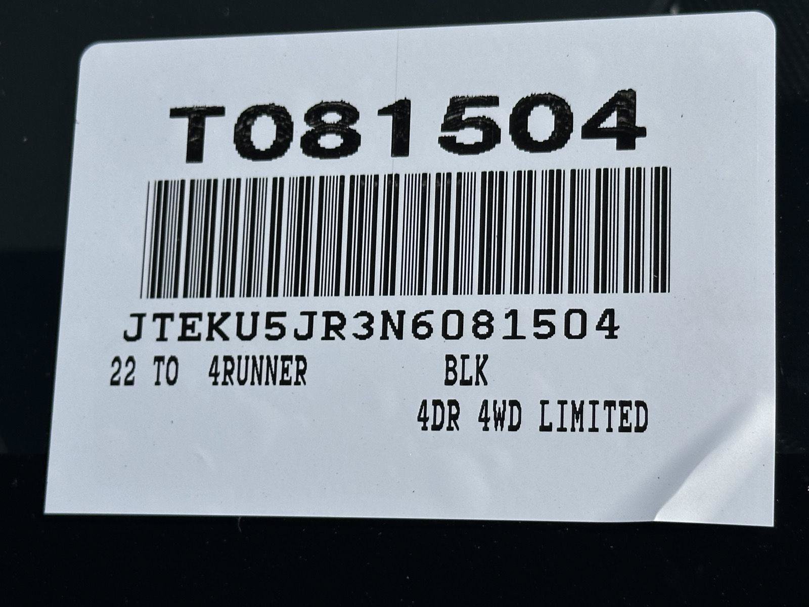 Used 2022 Toyota 4Runner Limited AWD/4WD image 15