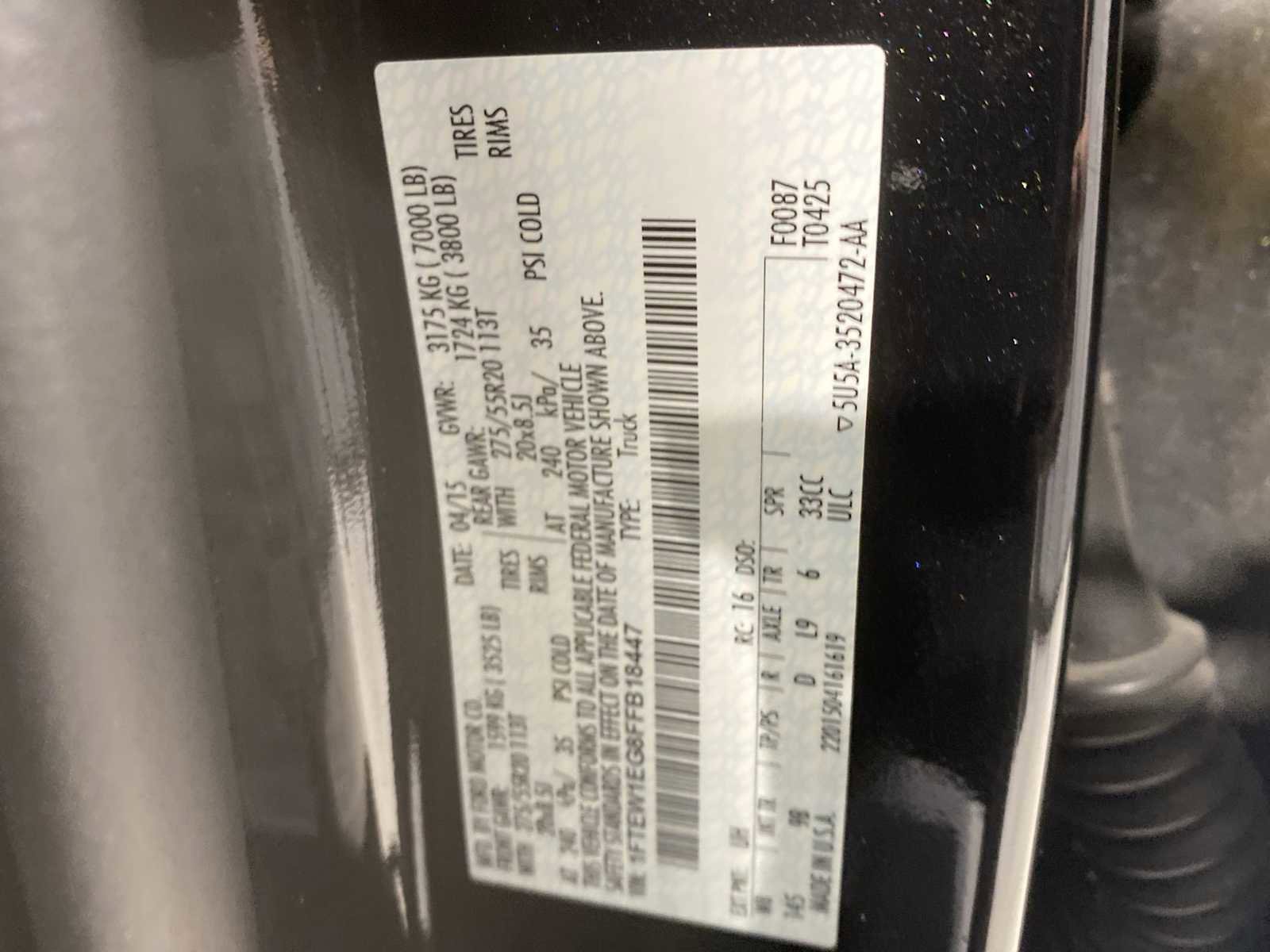 Used 2015 Ford F150 Platinum w/ Equipment Group 701A Luxury image 21