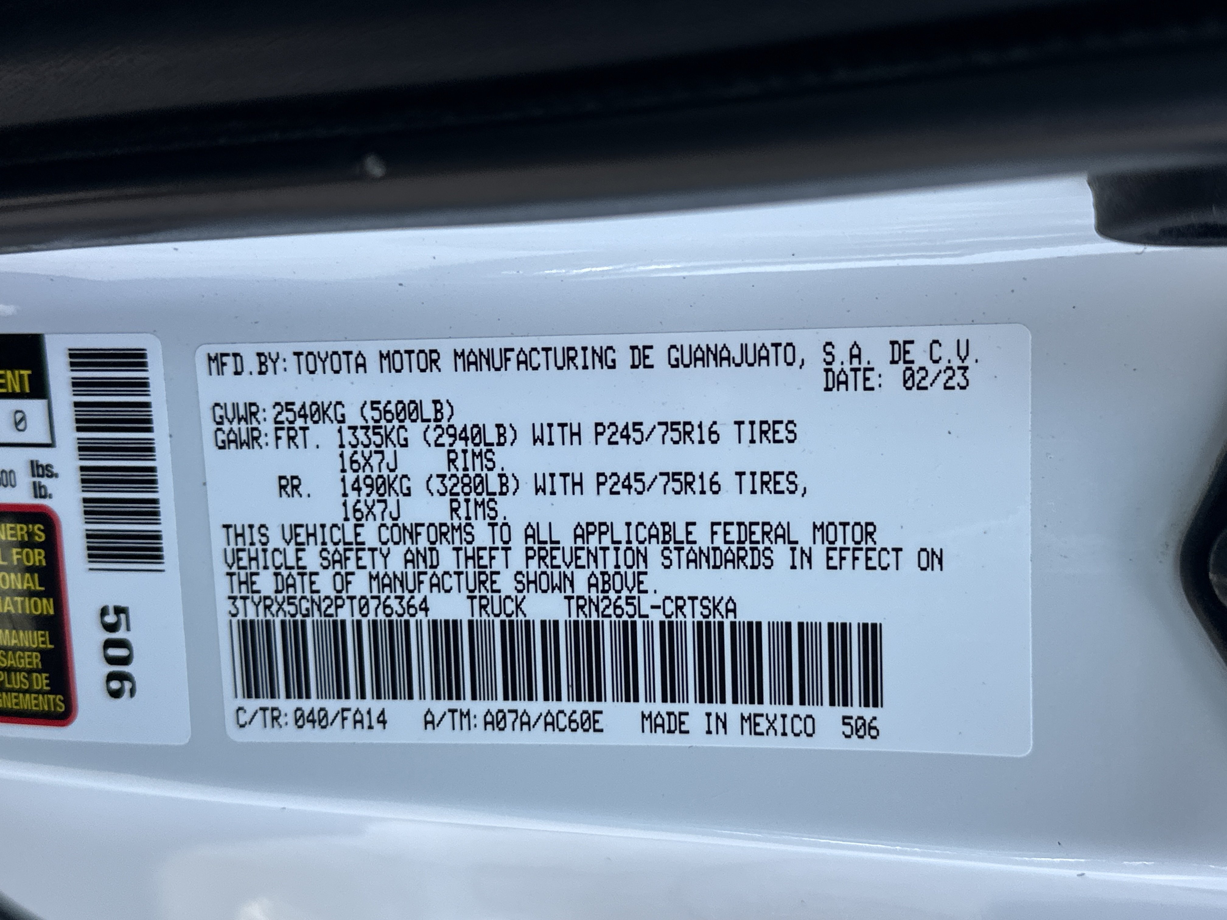Used 2023 Toyota Tacoma SR RWD image 33