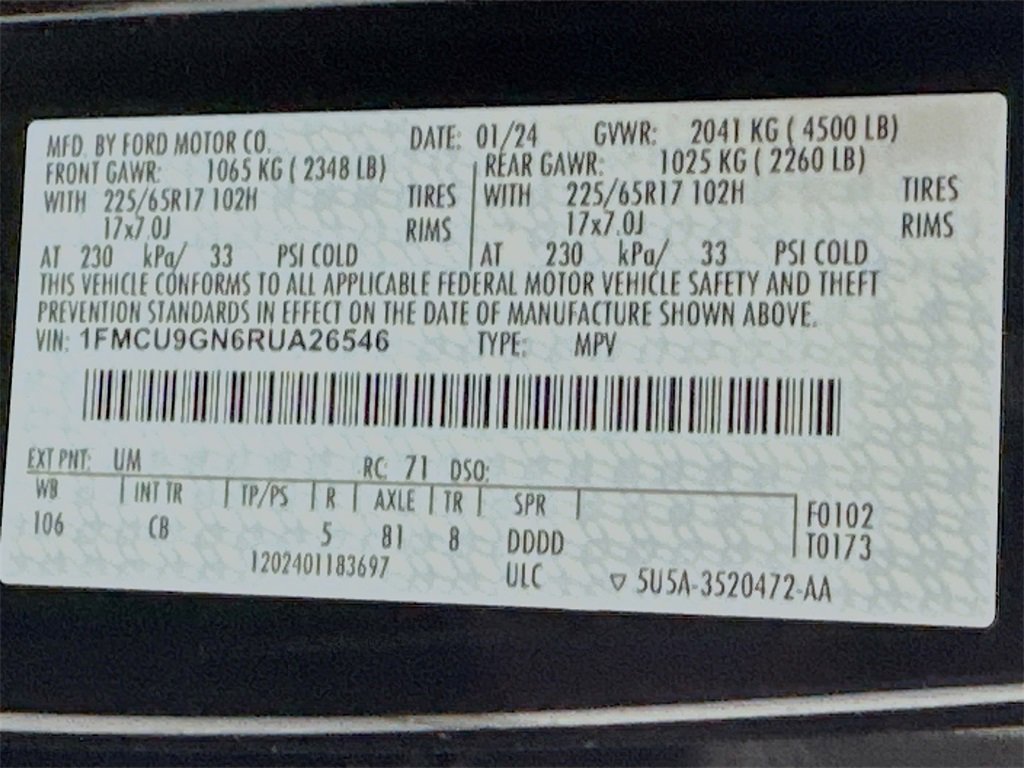 Used 2024 Ford Escape Active w/ Tech Pack #1 image 31