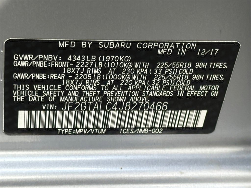 Used 2018 Subaru Crosstrek 2.0i Limited image 26