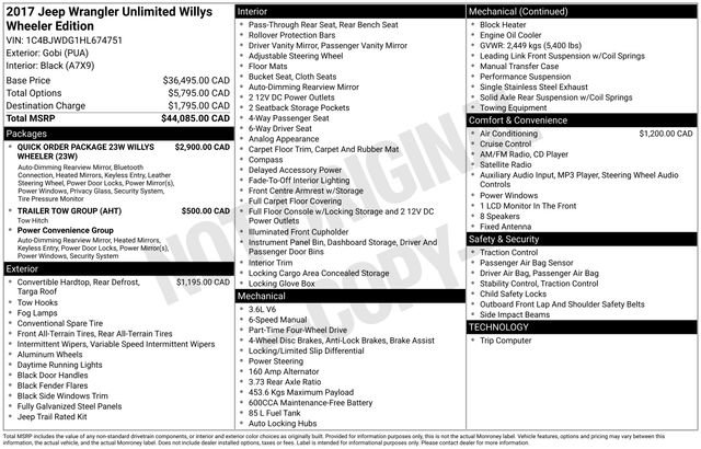 Used 2017 Jeep Wrangler Unlimited Sport image 25