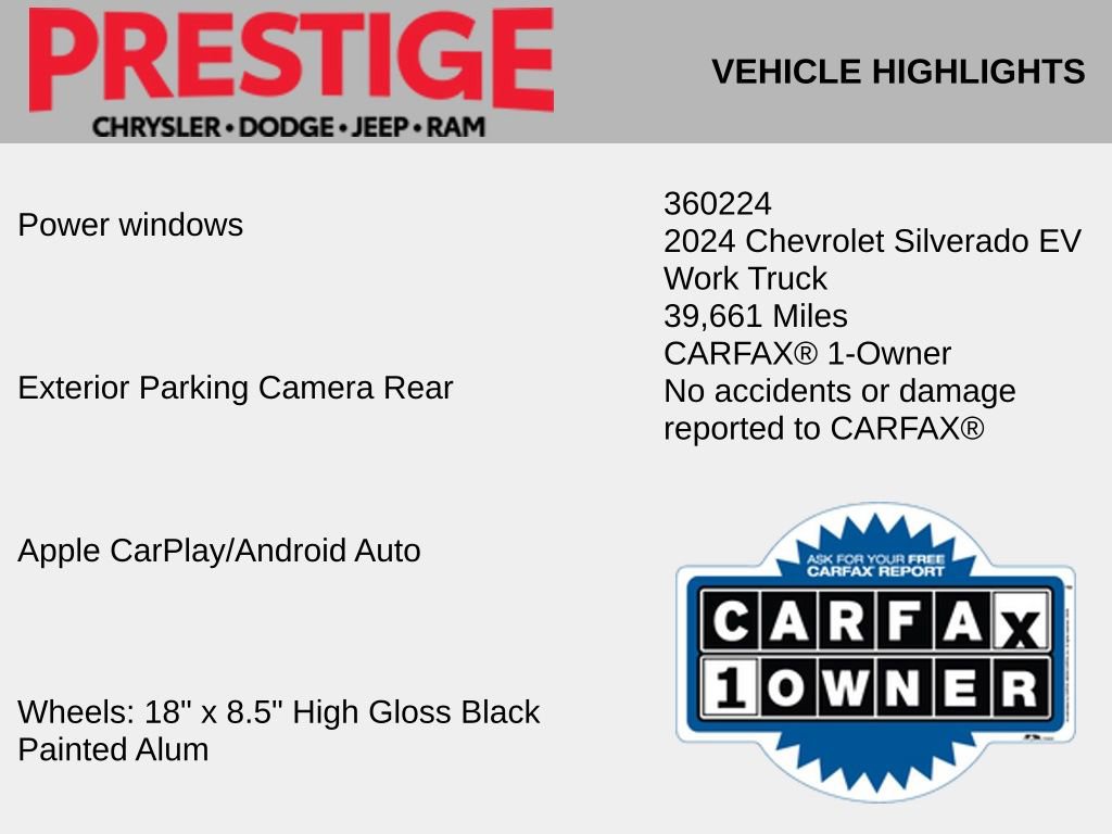 Used 2024 Chevrolet Silverado EV W/T AWD/4WD image 4