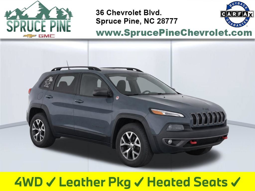 Used 2014 Jeep Cherokee Trailhawk w/ Leather Interior Group AWD/4WD 360° Tour