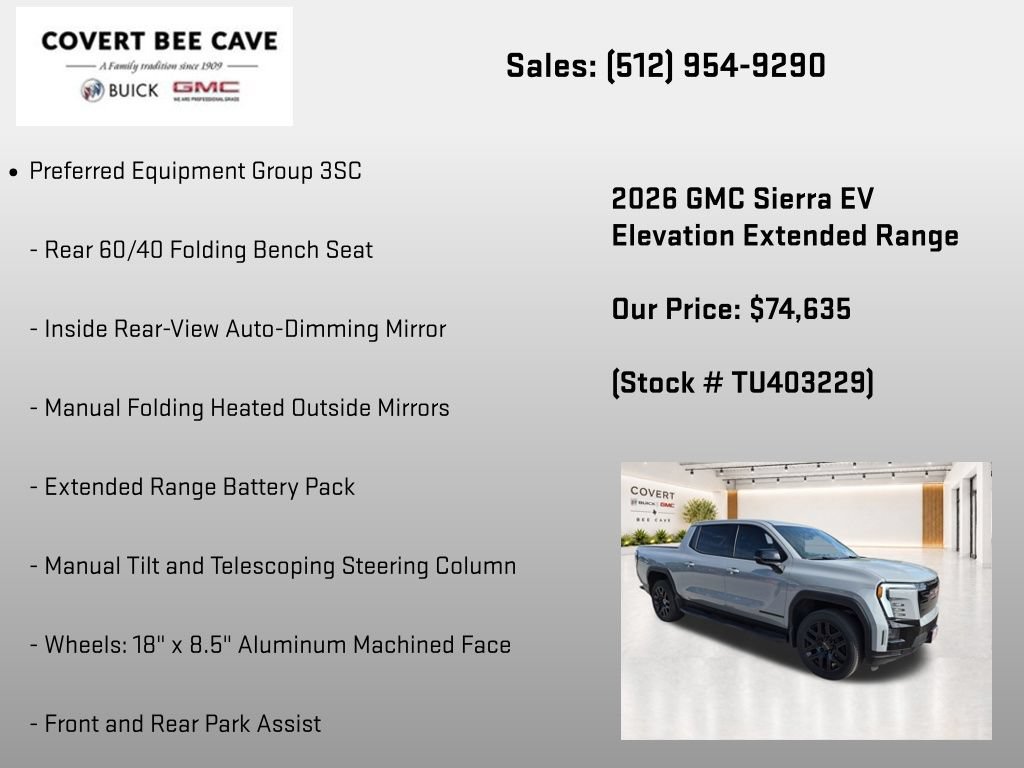New 2026 GMC Sierra EV Elevation w/ Premium Package AWD/4WD image 7