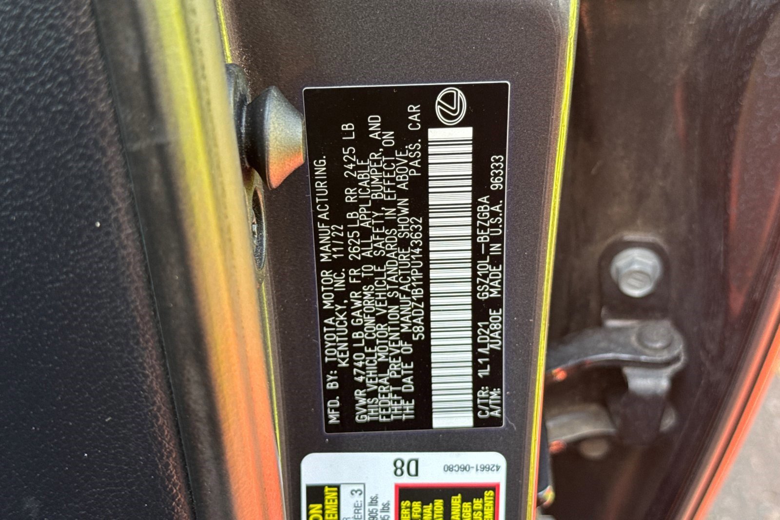 Used 2023 Lexus ES 350 w/ Premium Package FWD image 21