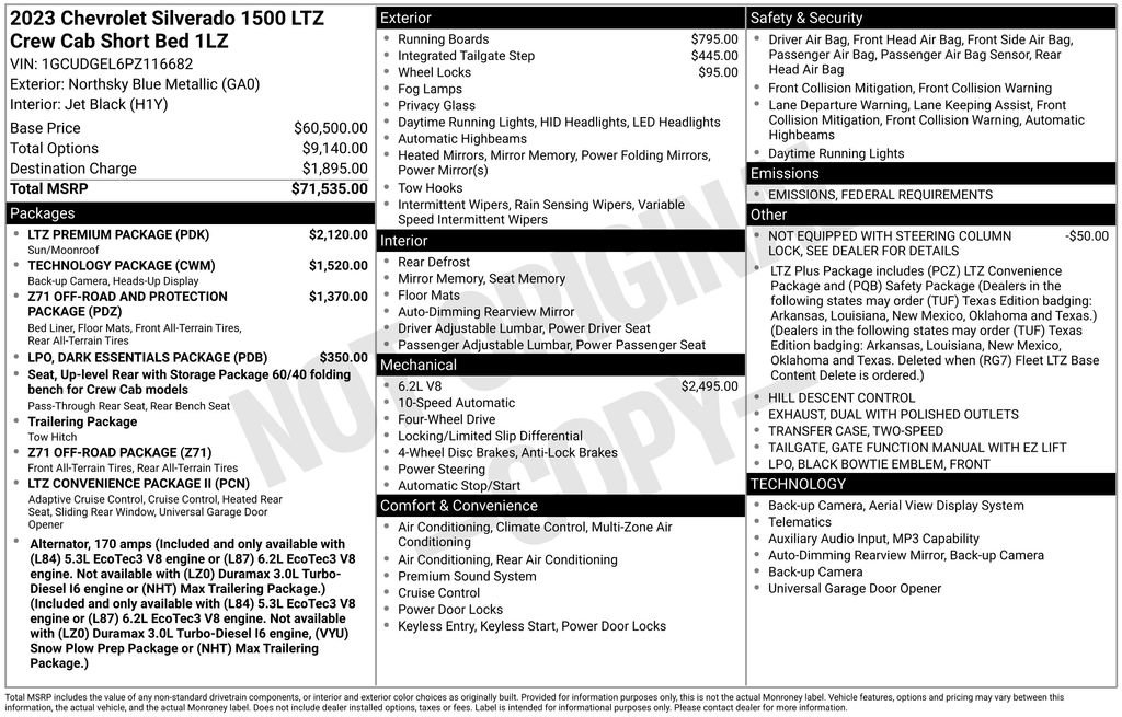 Used 2023 Chevrolet Silverado 1500 LTZ w/ LTZ Premium Package image 34