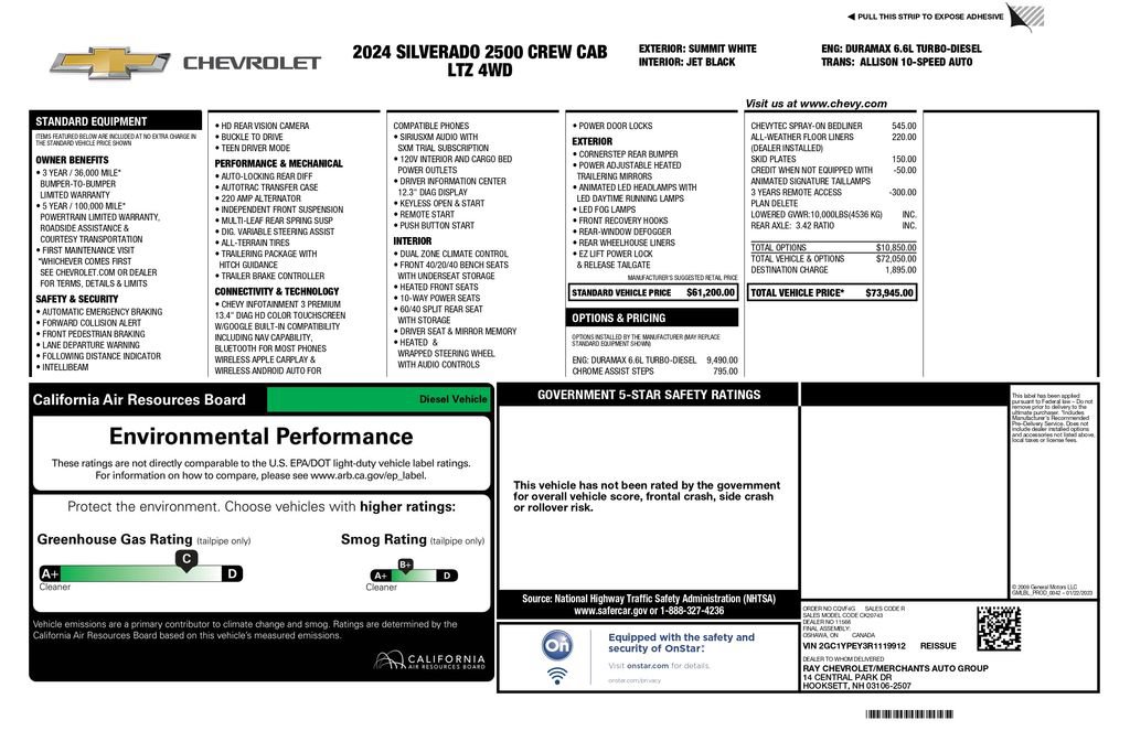 Used 2024 Chevrolet Silverado 2500 LTZ AWD/4WD image 2