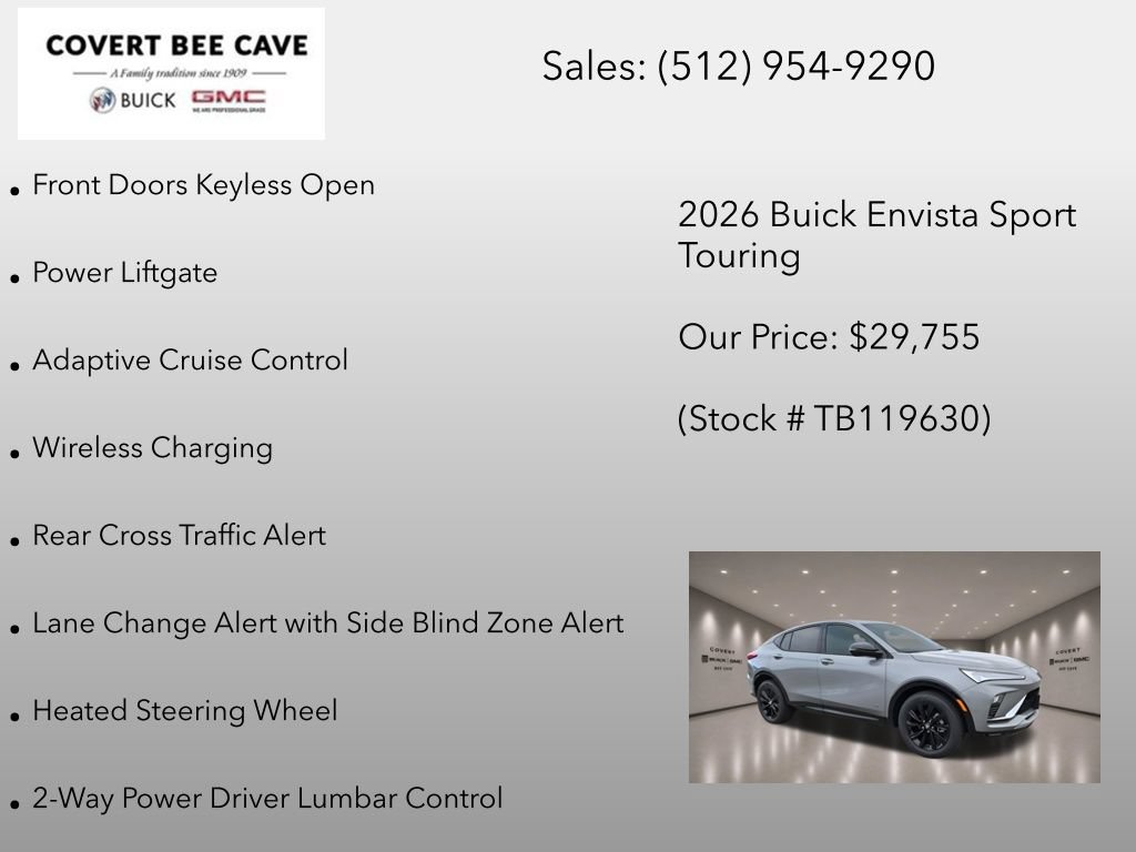 New 2026 Buick Envista Sport Touring w/ Convenience I Package FWD image 18