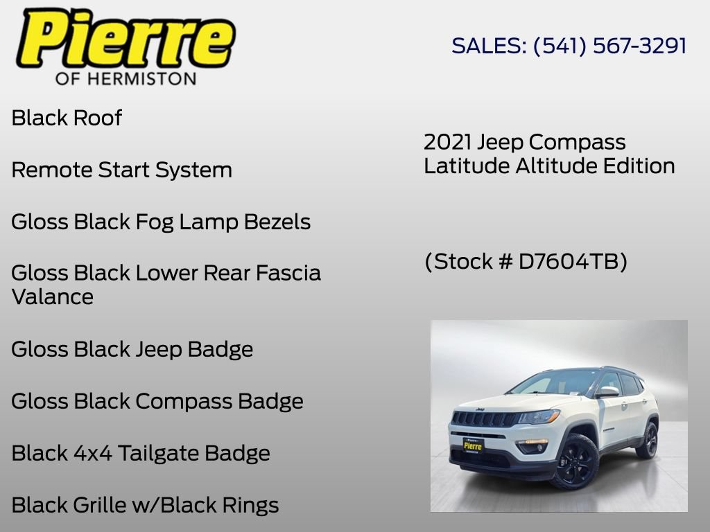 Used 2021 Jeep Compass Latitude AWD/4WD image 24