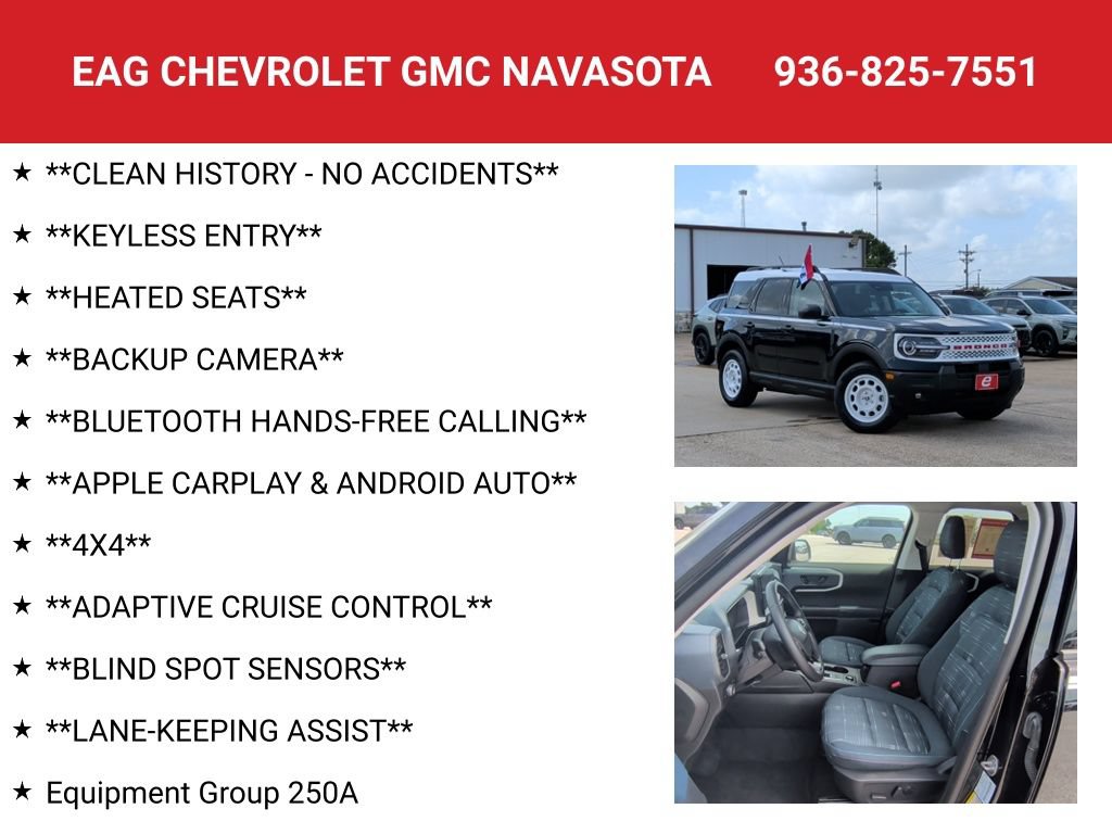 Used 2025 Ford Bronco Sport Heritage w/ Convenience Package AWD/4WD image 4