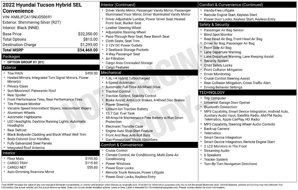 Used 2022 Hyundai Tucson SEL AWD/4WD image 22