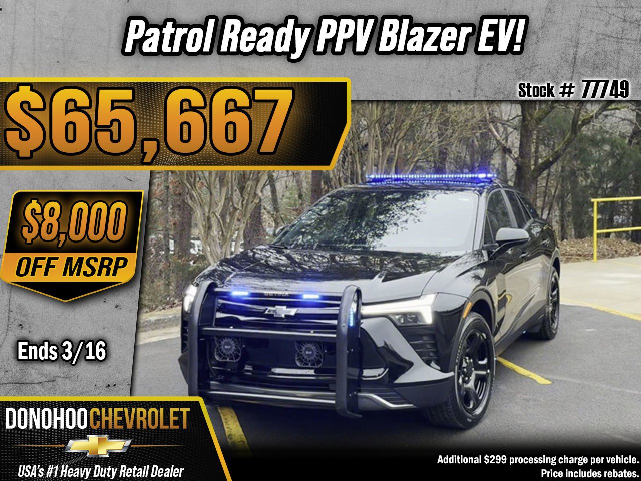 New 2025 Chevrolet Blazer EV AWD Police