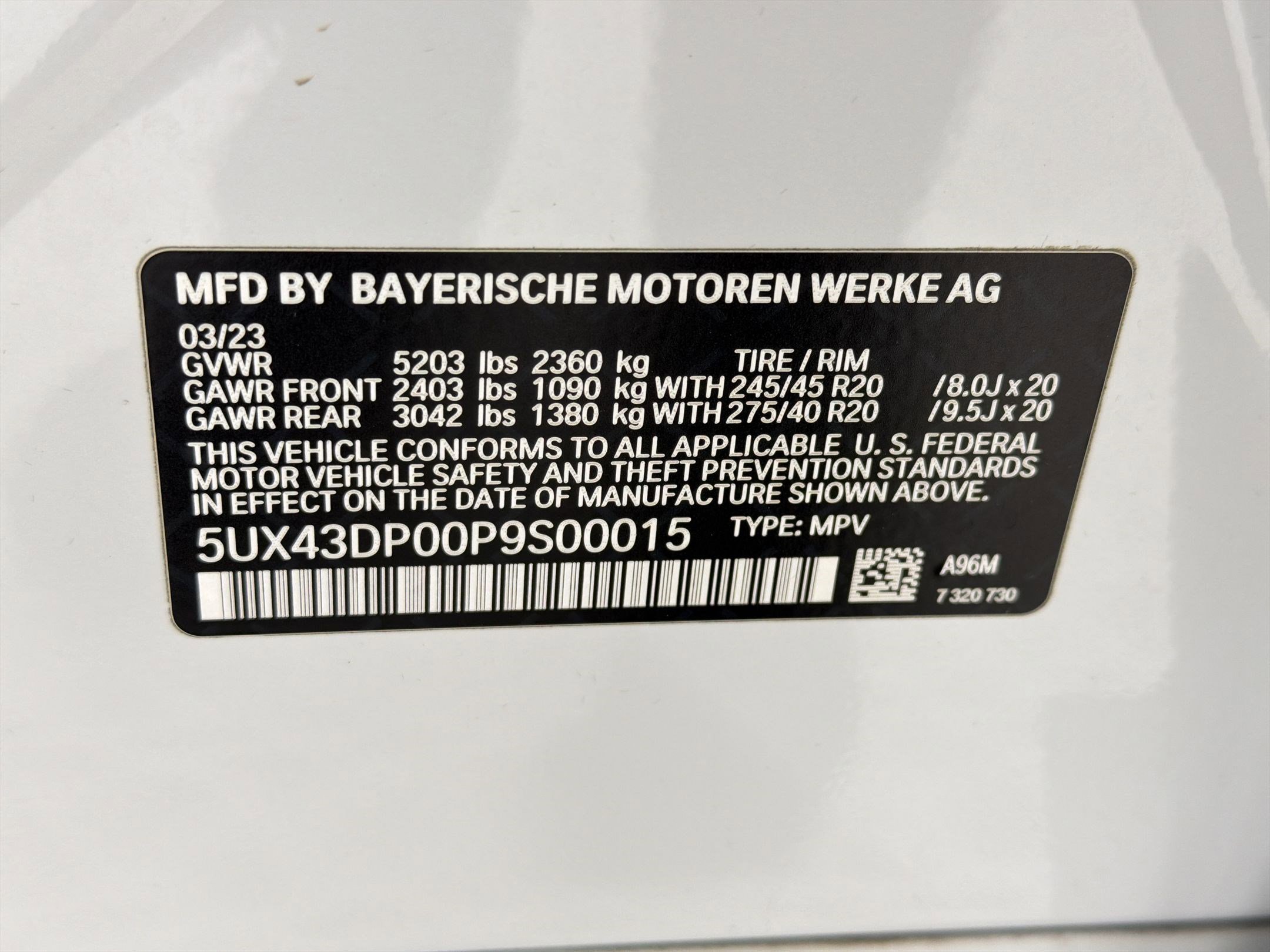 Certified 2023 BMW X3 sDrive30i w/ M Sport Package image 19