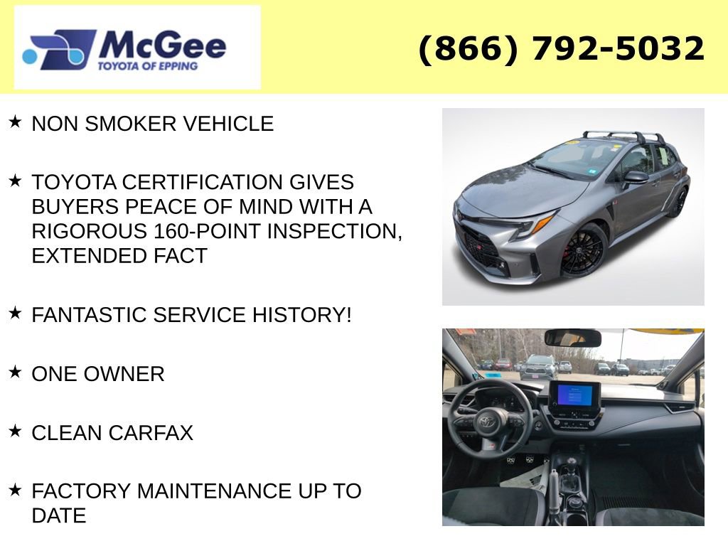 Certified 2024 Toyota Corolla GR image 8