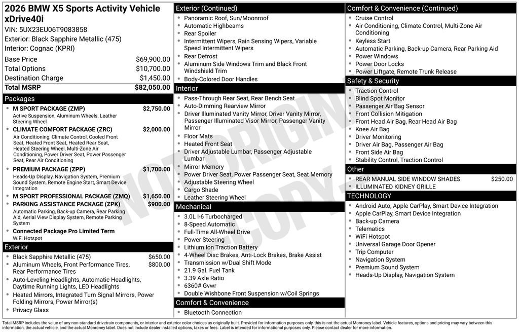 Certified 2026 BMW X5 xDrive40i AWD/4WD image 5