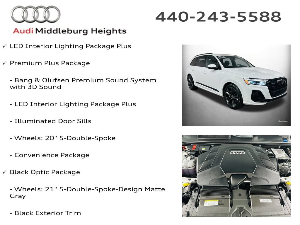 Certified 2025 Audi Q7 3.0T Premium Plus w/ Premium Plus Package AWD/4WD image 7