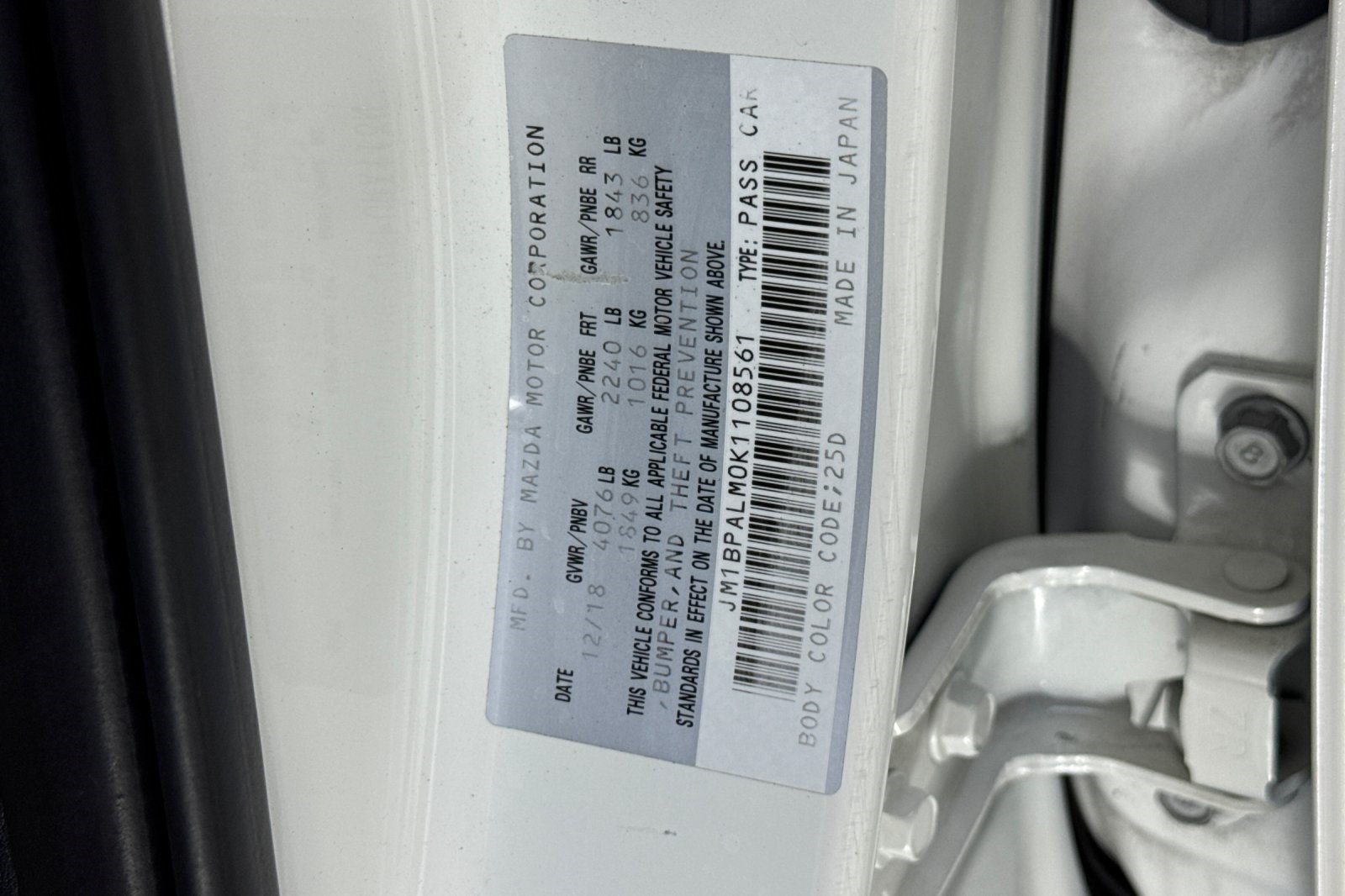 Used 2019 MAZDA MAZDA3 Hatchback FWD image 26