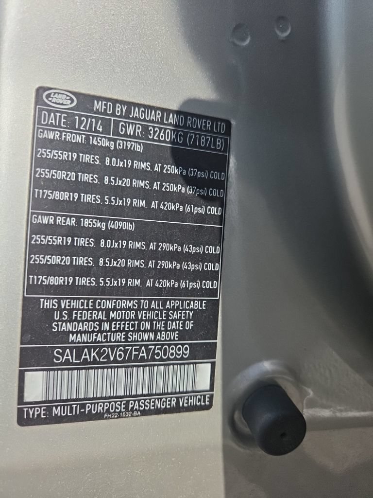 Used 2015 Land Rover LR4 HSE LUX AWD/4WD image 16