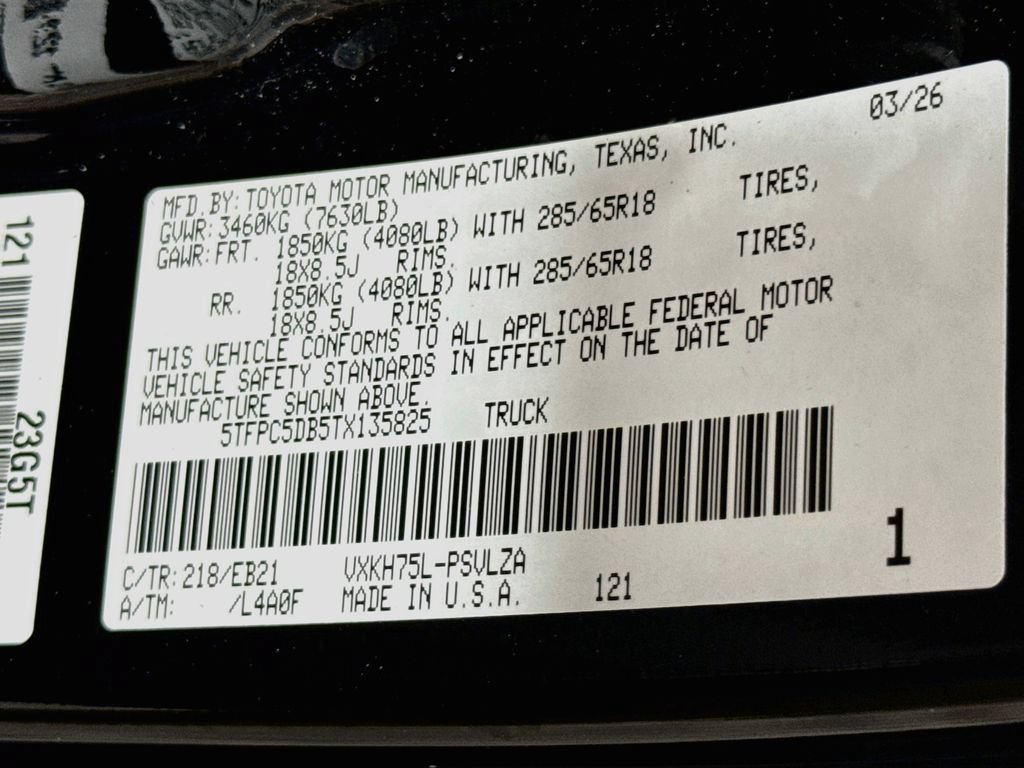 Certified 2026 Toyota Tundra TRD Pro AWD/4WD image 37