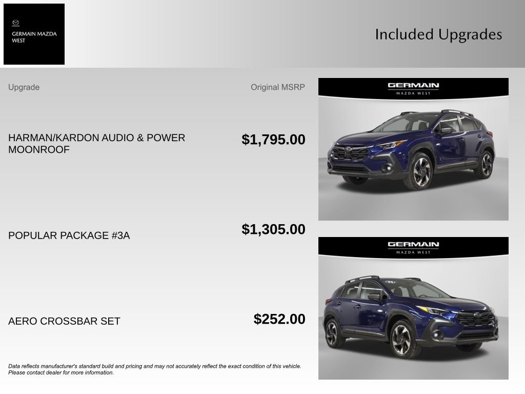 Used 2024 Subaru Crosstrek 2.5i Limited w/ Popular Package #3A AWD/4WD image 10