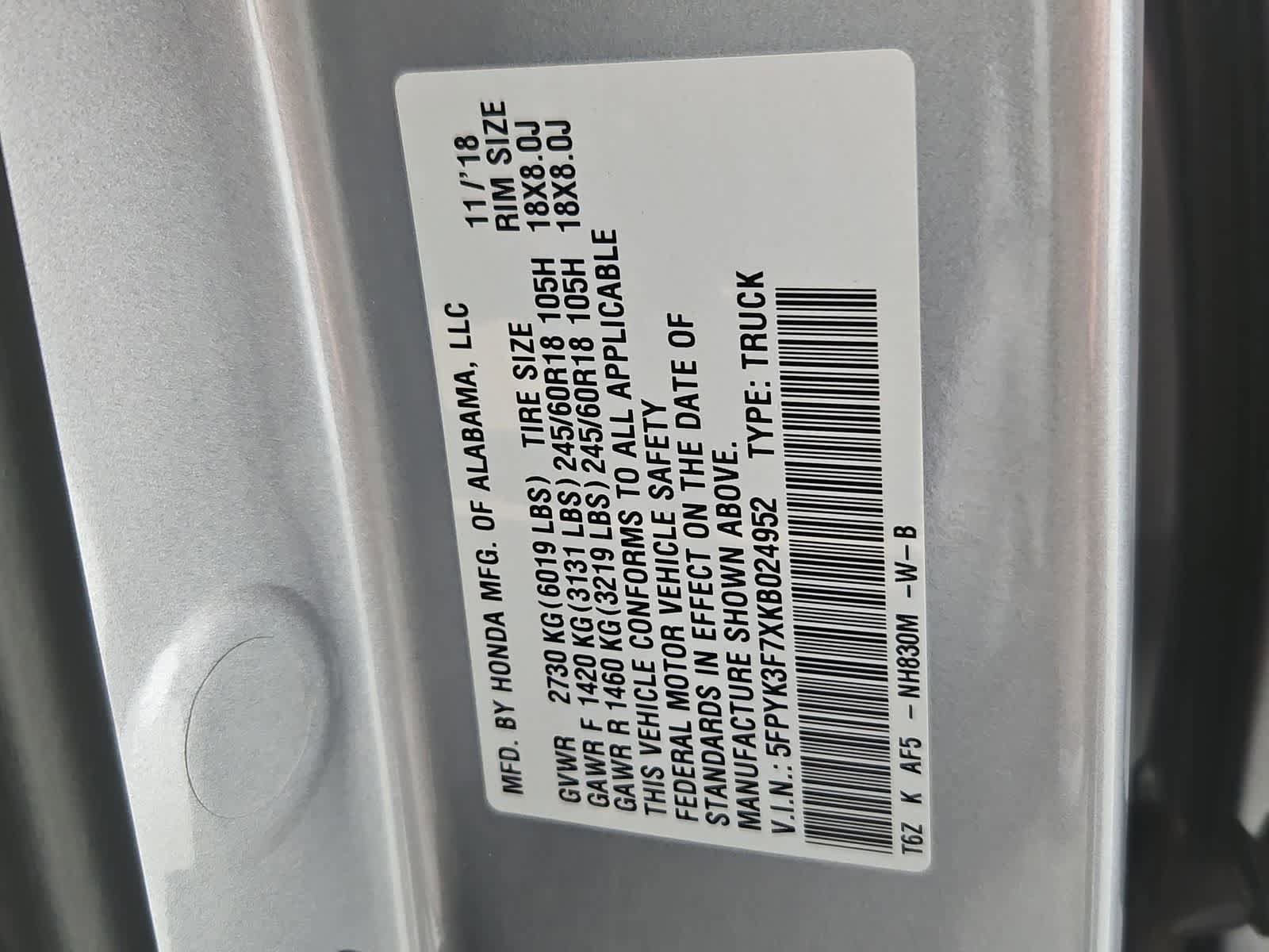 Used 2019 Honda Ridgeline RTL-E image 38