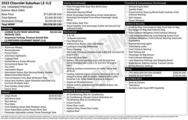 Used 2023 Chevrolet Suburban LS AWD/4WD image 2