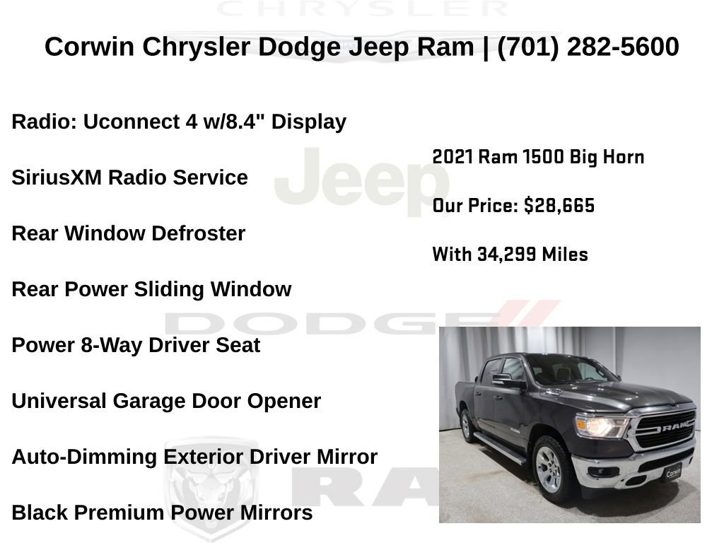 Certified 2021 RAM 1500 Big Horn image 34