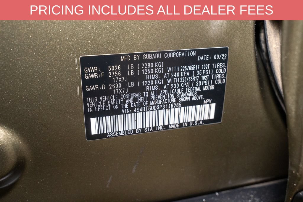 Used 2023 Subaru Outback Wilderness AWD/4WD image 24