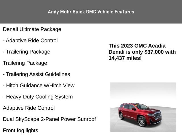 Used 2023 GMC Acadia Denali w/ Denali Ultimate Package AWD/4WD image 20
