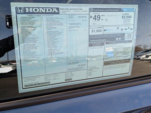 New 2026 Honda Civic Sport Touring image 18