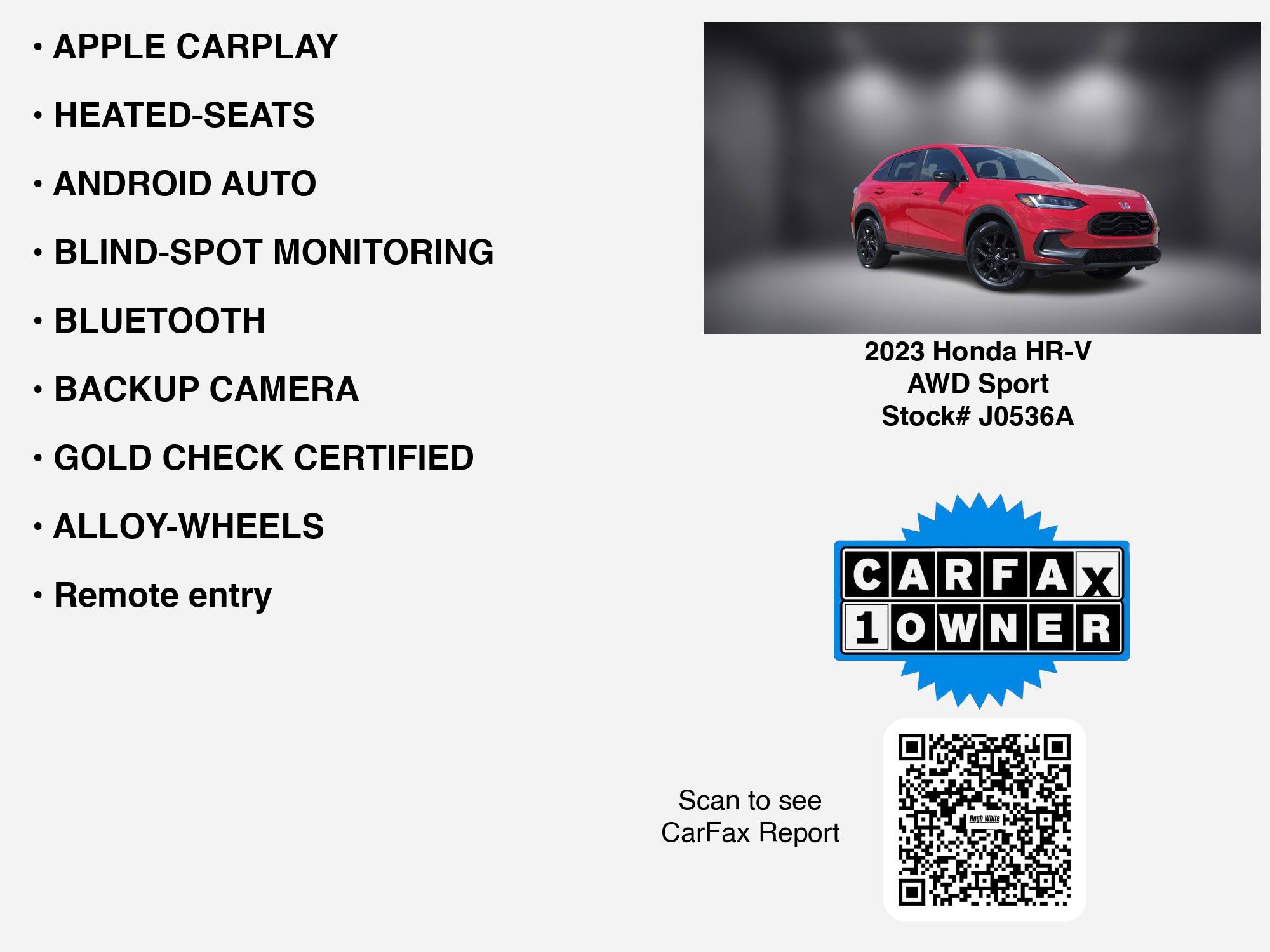 Used 2023 Honda HR-V Sport image 7