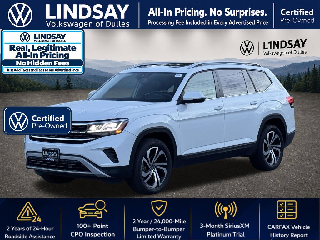 Used 2022 Volkswagen Atlas SEL AWD/4WD image 4