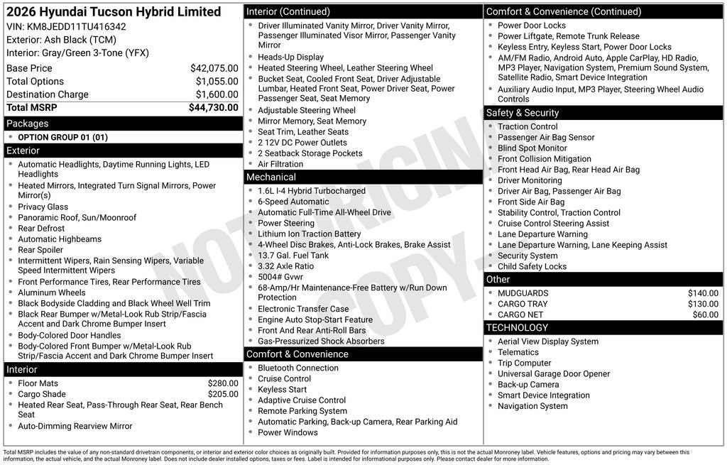 New 2026 Hyundai Tucson Limited AWD/4WD image 4