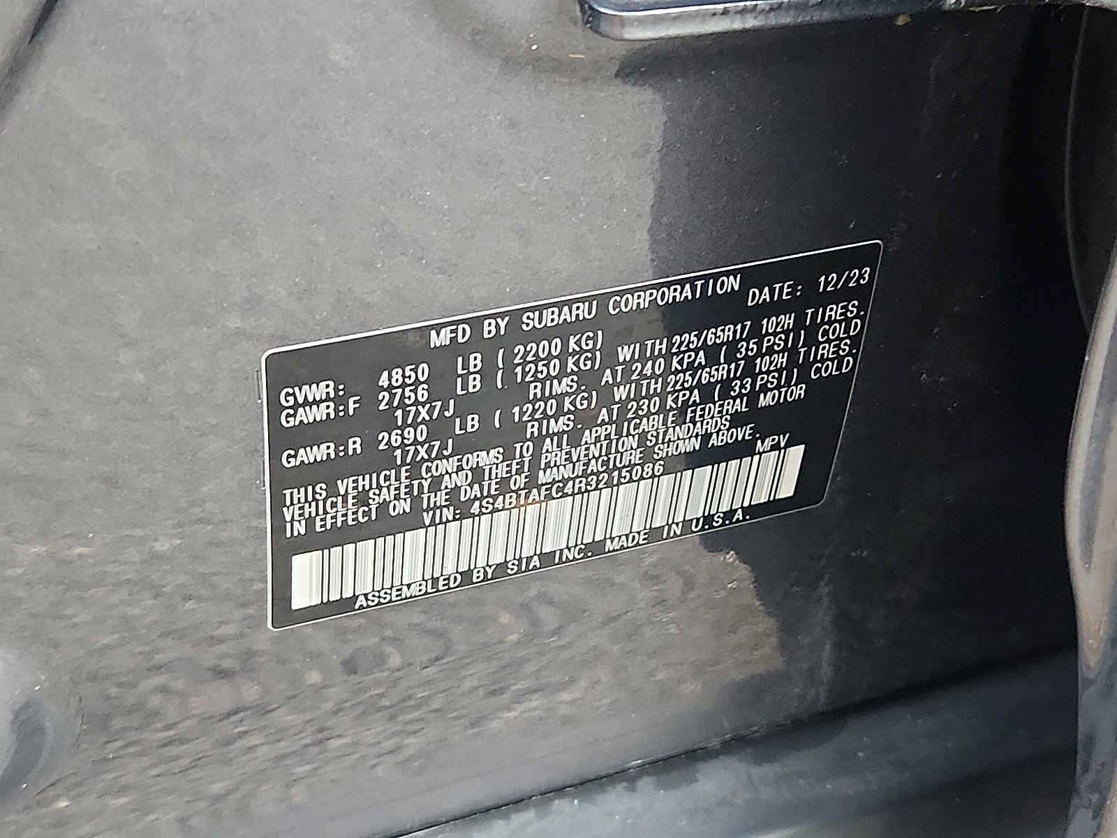Used 2024 Subaru Outback Premium AWD/4WD image 26