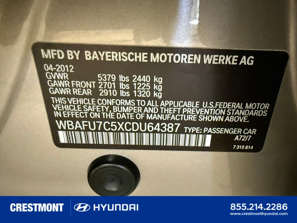 Used 2012 BMW 535i xDrive Sedan image 42