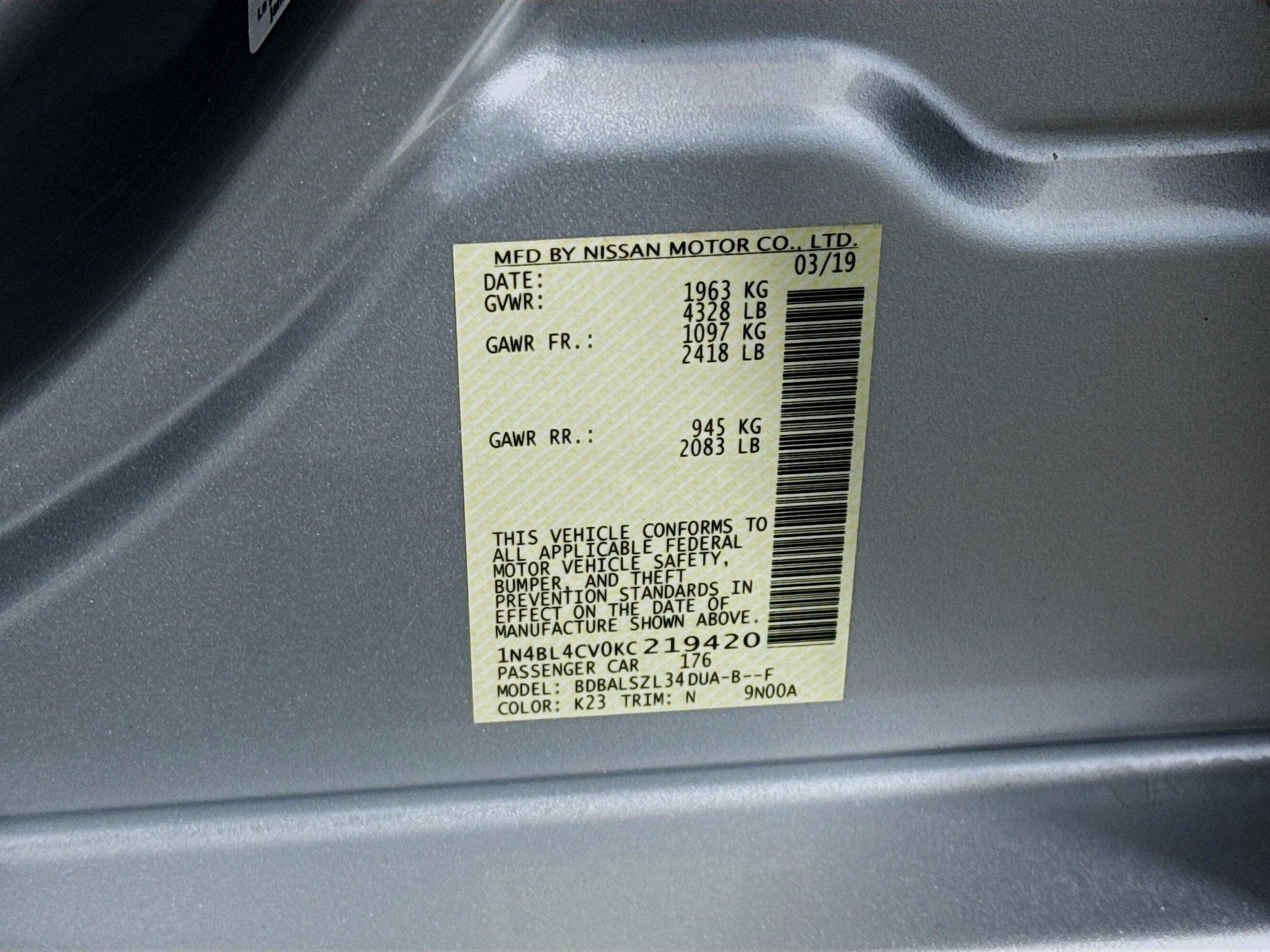 Used 2019 Nissan Altima 2.5 SR image 40