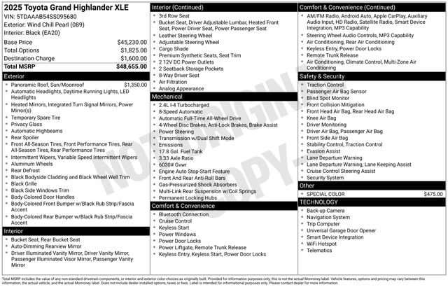 Certified 2025 Toyota Grand Highlander AWD image 37