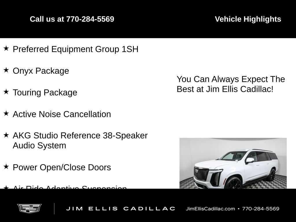 Used 2026 Cadillac Escalade ESV Platinum Sport w/ LPO, ONYX Package AWD/4WD image 4