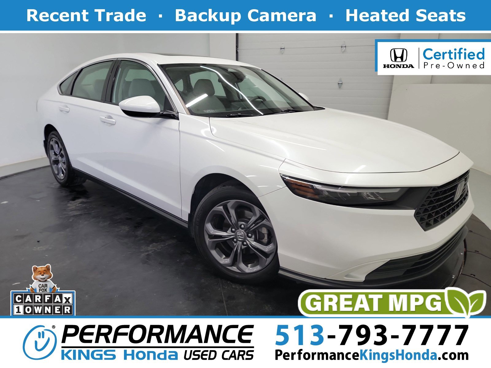 Certified 2023 Honda Accord EX image 1