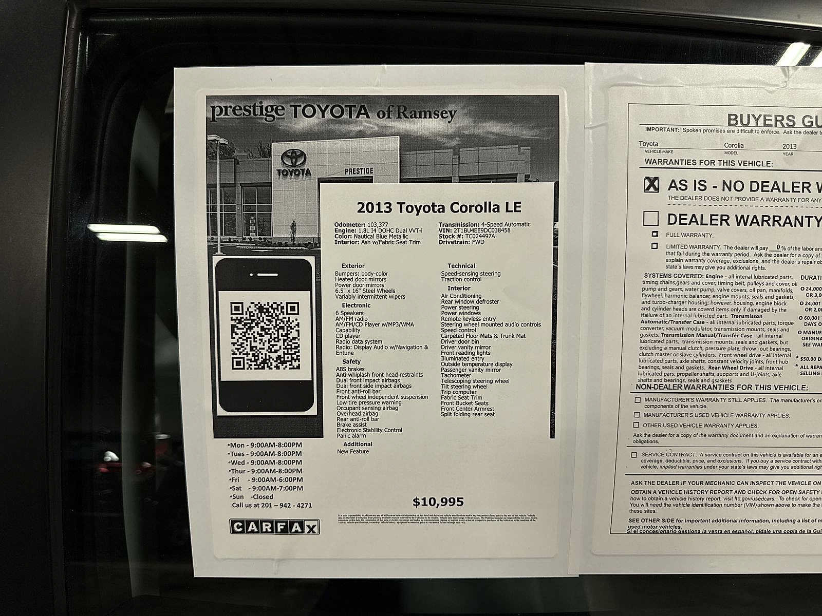 Used 2013 Toyota Corolla LE FWD image 13