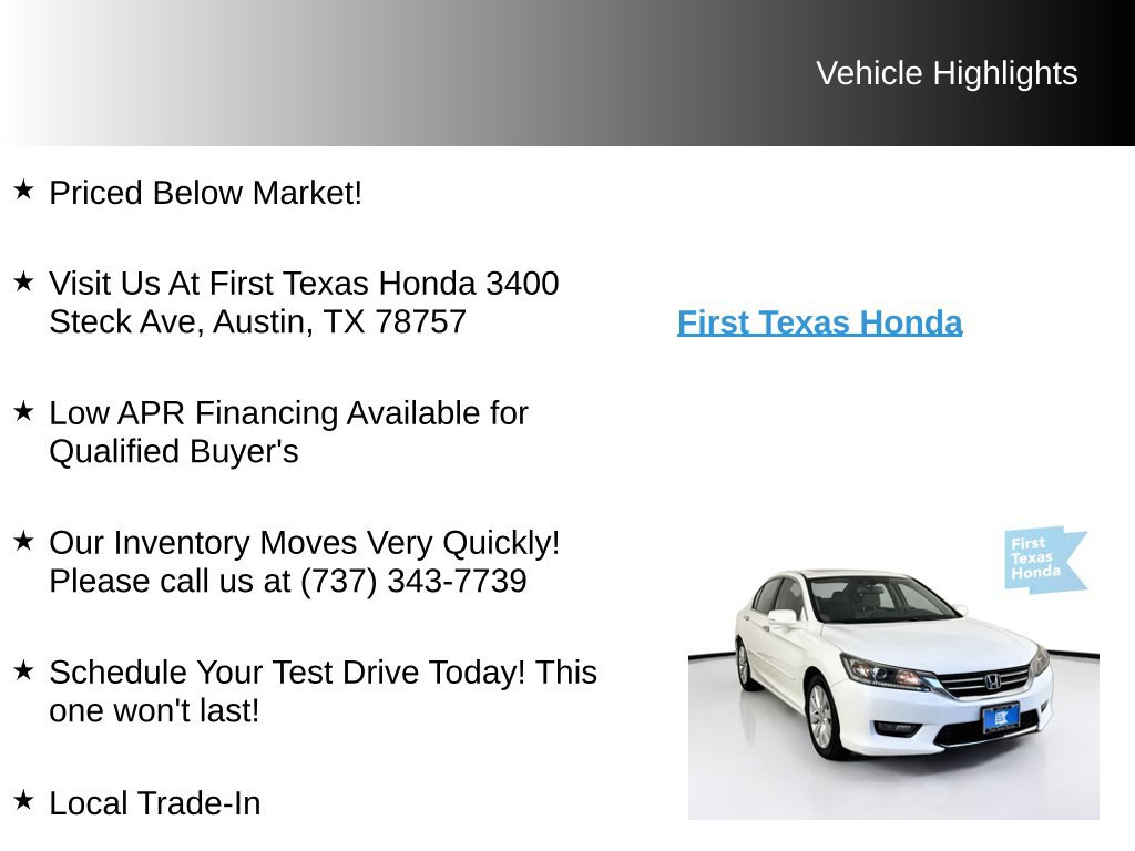 Used 2015 Honda Accord EX-L image 9