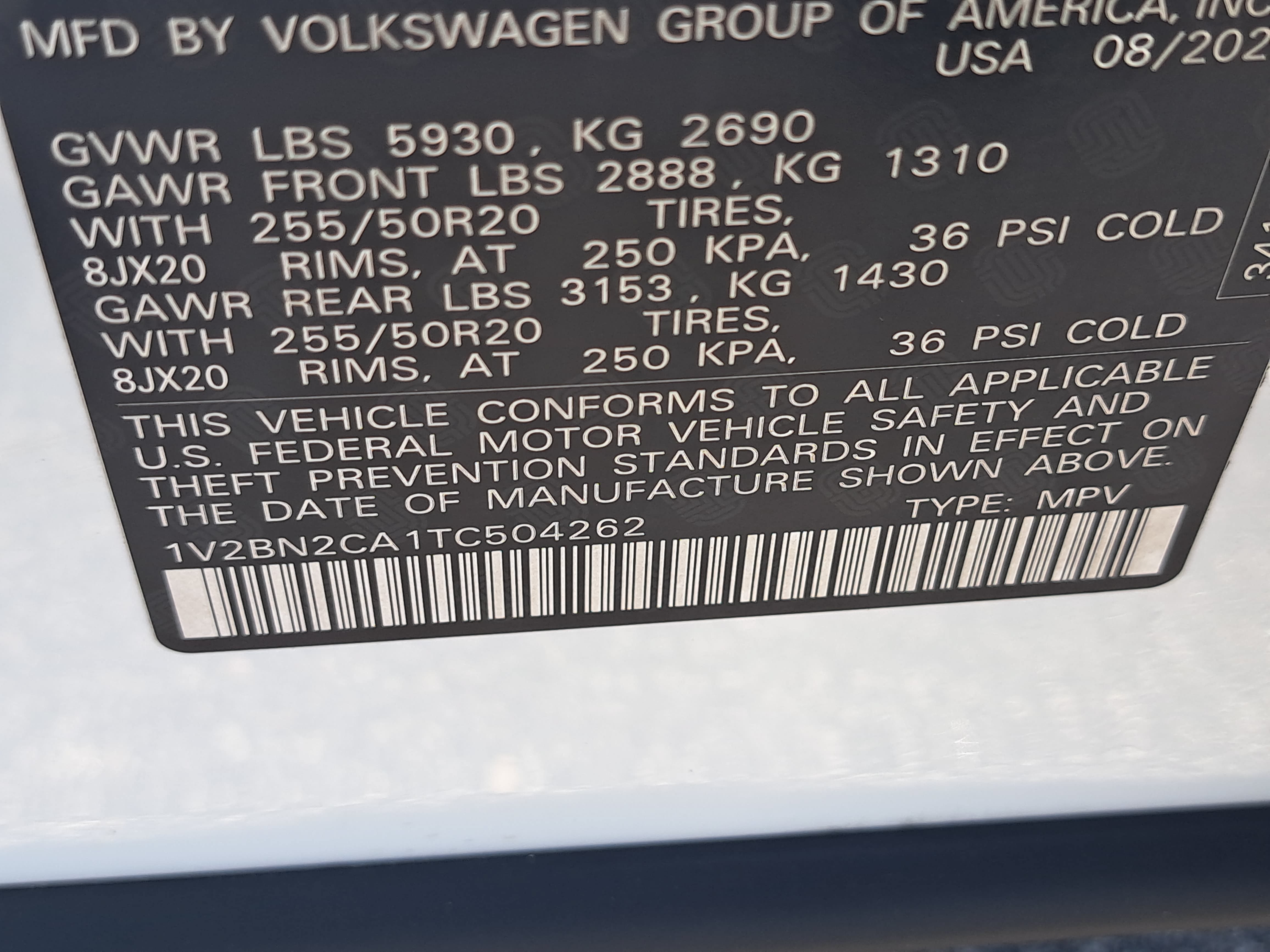 Certified 2026 Volkswagen Atlas SEL AWD/4WD image 38